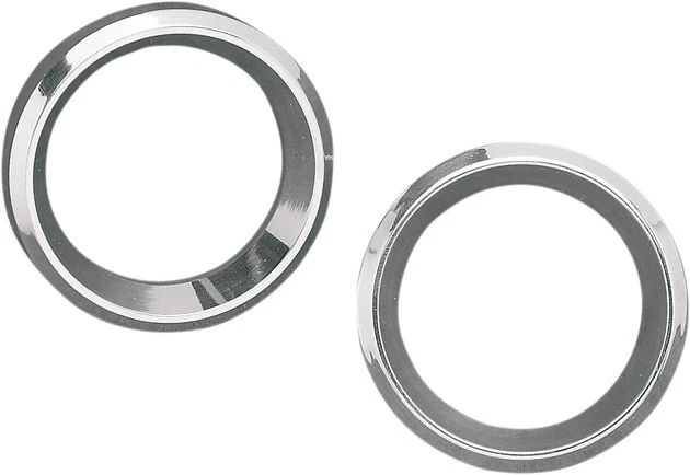 Biseles de calibre de instrumento DS 2" cromados Harley Davidson #144255 Foto 1 de 1