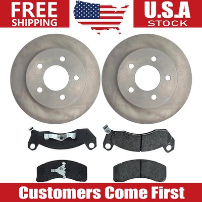 Juego de rotores de freno delanteros + pastillas de freno para Ford Crown Victoria 1992 1993 1994 Foto 1 de 4