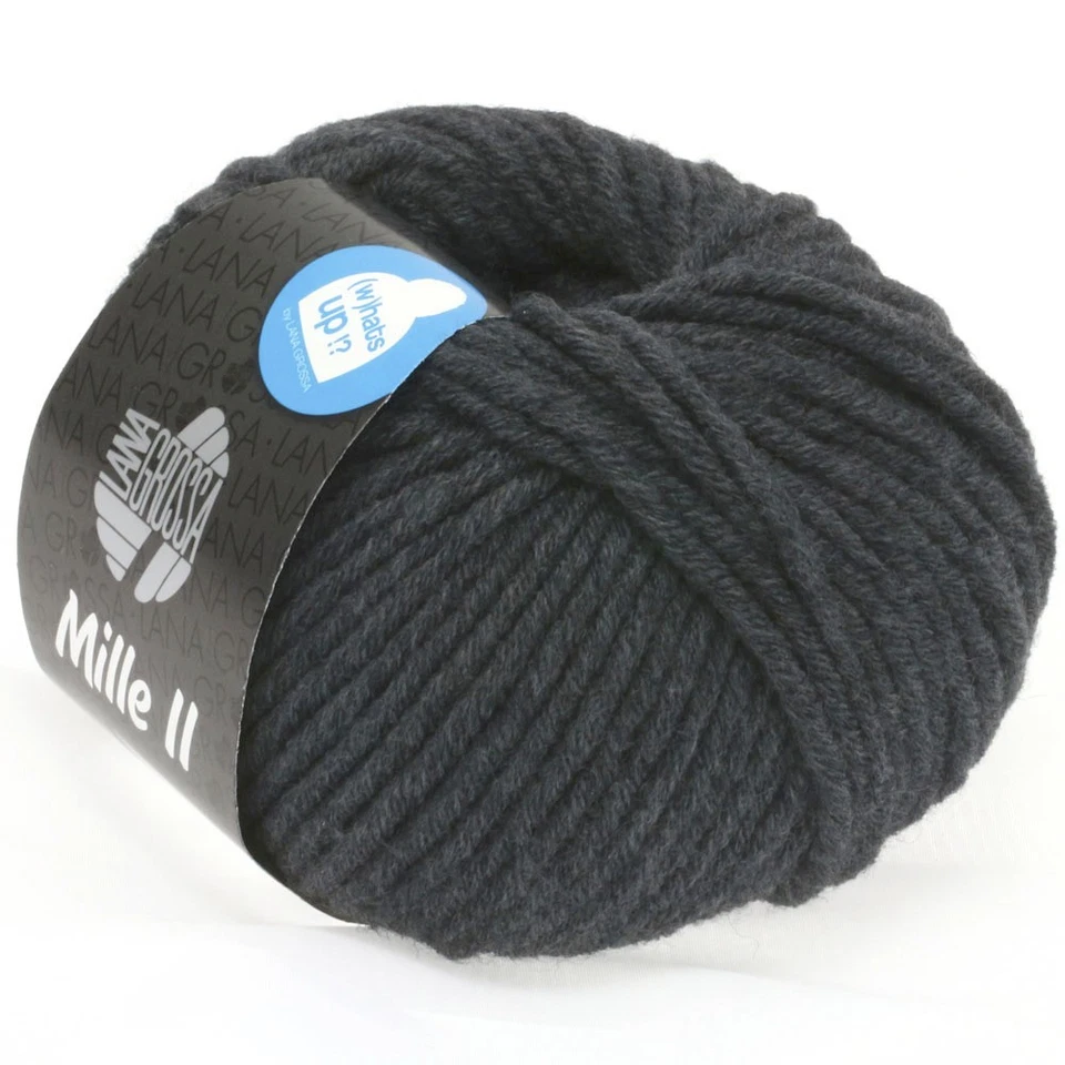 Wolle Kreativ! Lana Grossa - Mille II - Fb. 68 anthrazit 50 g - Bild 1 von 1