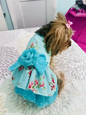 Size Small Hand Made Dog Dress - Image 1 of 4