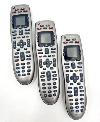 Logitech Harmony 650 Universal Remote Control Lot of 3 - Read - For Parts Repair - Image 1 of 2