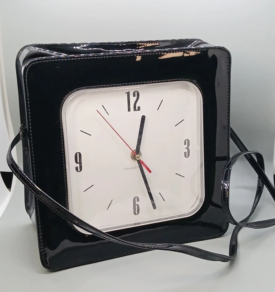Y2K Vintage Square Clock Purse -WORKS! -by Accoutrements - Image 1 of 4