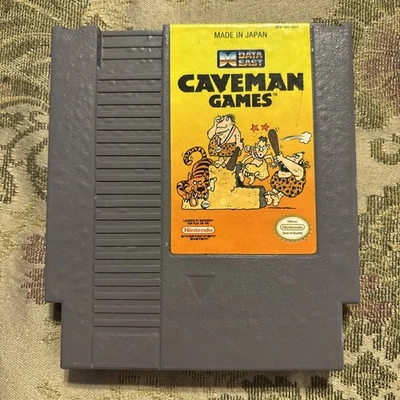 Caveman Games Data East (Nintendo NES, 1990) Authentic Tested Works Great !! - Image 1 of 3
