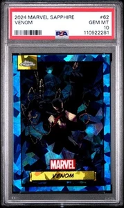 2024 Topps Chrome Marvel Sapphire Venom #62 PSA 10 GEM MINT - Picture 1 of 2