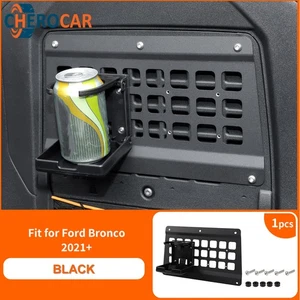 Black Rear Seat Organizer Holder Rack Shelf for Ford Bronco 2021-25 Accessories - Picture 1 of 10