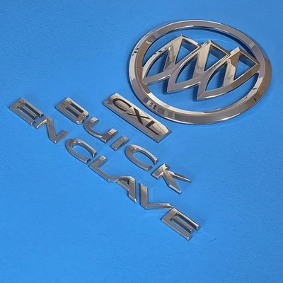 Buick Enclave CXL 2008-12 tapa del maletero trasero letras emblemas insignia logotipo conjunto OEM Foto 1 de 4