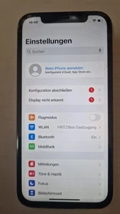 iPhone 12 Pro - 256GB - Schwarz- Glasbruch - Akku 81%; Defekt; für Bastler - Bild 1 von 12