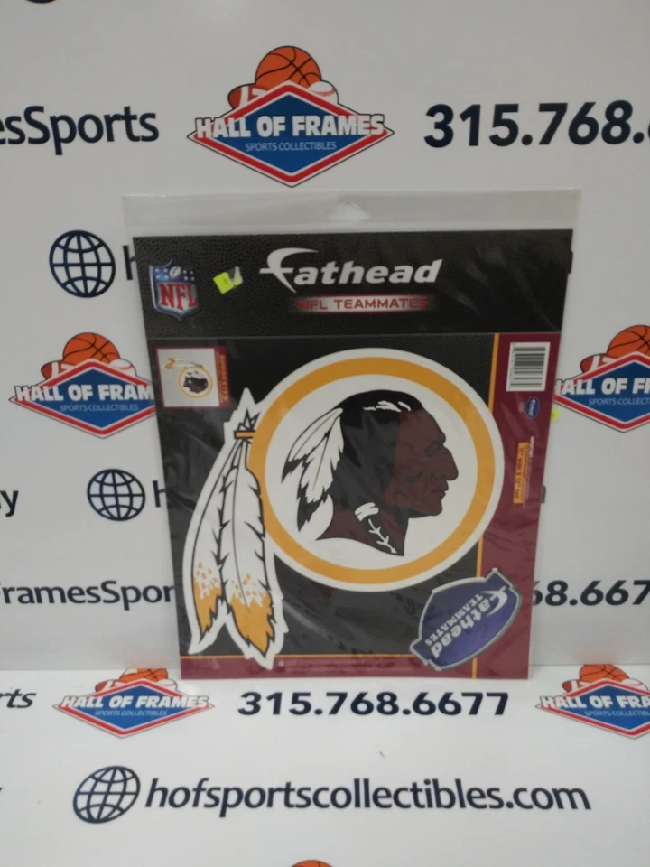 WASHINGTON REDSKINS FATHEAD NFL COMPAÑEROS DE EQUIPO PARED LOGOTIPO CASCO 12X10! Foto 1 de 1
