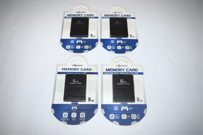 Memory Card 8MB by Tomee Playstation 2 PS2 Console Game System New on Card Lot 4 - Image 1 of 4