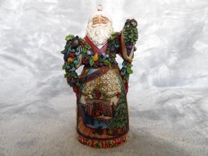 2011 Jim Shore Deck The Hall's Father Christmas tree ornament, fireplace scene - Picture 1 of 7