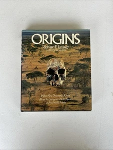 Origins by Richard E. Leakey & Roger Lewin 1977 1st Edition HC DJ Human Evolutio - Picture 1 of 7
