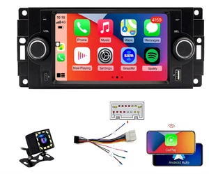 QLED Screen Radio for Dodge Ram 1500/2500/3500 2006 2007 2008,Chrysler 300 /300C - Foto 1 di 7