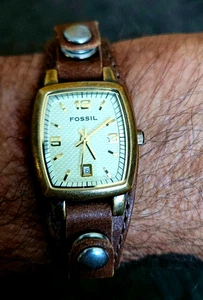 Fossil Leder Unisex Rustikal Quarzuhr - Bild 1 von 8