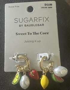 New Sugarfix By Baublebar “Sweet To The Core” Fruit Juicing It Up Drop Earrings - Picture 1 of 4