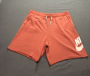 Short polaire Nike homme XL cordon logo imprimé salon côte corail orange - Photo 1/9