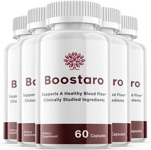 5 Pack - Boostaroo Healthy Blood Flow Support Pills, Extra Strength-300 Capsules - Picture 1 of 3