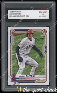 �� 2021 Shohei Ohtani Topps Bowman Draft 1st Graded 10 Los Angeles Angels Card - Bild 1 von 1