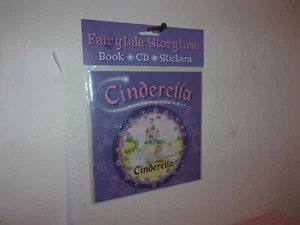 NEW "FAIRYTALE STORY TIME" CINDERELLA  BOOK , AUDIO CD & STICKERS SET - Picture 1 of 4