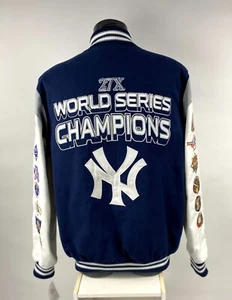 NEW YORK YANKEES 27 TME WORLD SERIES CHAMPION FALL 2023 Jacket 3X 4X 5X 6X - Picture 1 of 9