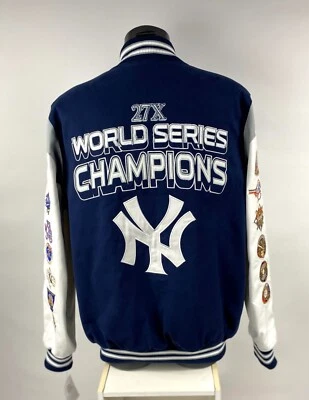 NEW YORK YANKEES 27 TME WORLD SERIES CHAMPIONS Cotton Jacket   2X - Image 1 of 4