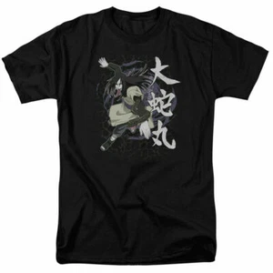 Naruto Shippuden Leaves Headband T Shirt Mens Licensed Cartoon Merchandise Black - Picture 1 of 2