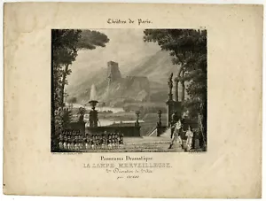 Antique Master Print-LAMPE MERVEILLEUSE-CICERI-THEATRE-Engelmann-Weber-1827 - Picture 1 of 1