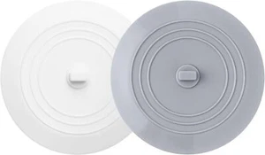 2PCS 5" Silicone Bathtub Drain Stopper, Universal Flat Suction Cover - Picture 1 of 7