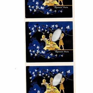 Vintage, unbenutzt, französisches Art Deco RAMSES Seifendose Etikett, Egyptian Revival, Paris - Bild 1 von 1