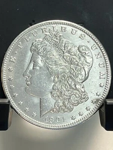 1901-O Morgan Silver Dollar About Uncirculated Proof-Like Cartwheel Luster - Bild 1 von 2