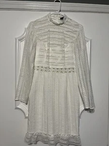 Schönes Kleid Bardut hellelfenbein Häkelärmel nach 5 Größe 6 einmal getragen - Bild 1 von 4