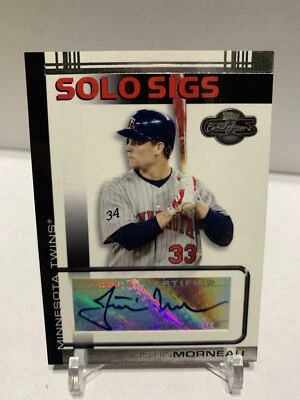 Justin Morneau 2007 Topps Co-Signers Solo Sigs #SS-JM Auto - Image 1 of 2