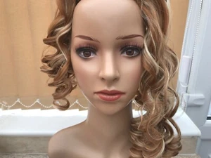 Long Wavy Natural Hair Extension Clip On , Different Colours of Blond 1ft 3in Le - Picture 1 of 7