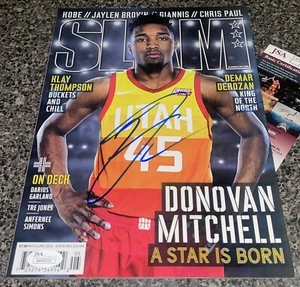 DONOVAN MITCHELL SIGNED SLAM MAGAZINE UTAH JAZZ BASKETBALL JSA AUTOGRAPH SPIDA - Picture 1 of 1