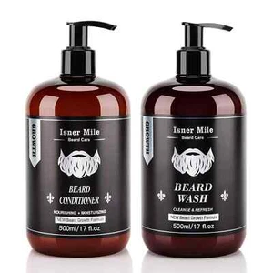 ISNER MILE Beard Wash and Conditioner Set 17 oz New Formula with... - Picture 1 of 6