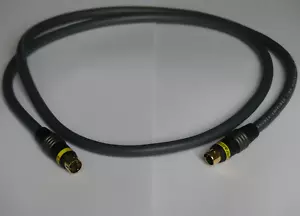 3.3ft 1m Ultralink Challenger Double Shielded S-VHS 4-Pin Mini-DIN S-Video Cable - Picture 1 of 3