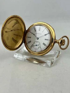 Pocket Watch Waltham Empress Manual Wind Savonette Beautiful Case, Works - Picture 1 of 5