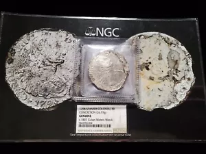 1798 Spanish Colonial 8 Reales with NGC Genuine Shipwreck COA (Z-0234) - Picture 1 of 5