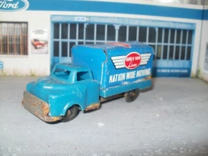 Vintage Japan Tin Plate Nation Wide Moving Grey Van Lines Truck - Picture 1 of 3