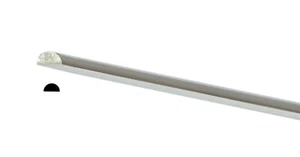 SWJ 925 Sterling Silver Half Round Wire-16 Gauge x 12 Inch (1.30mm x .64mm) - Picture 1 of 5