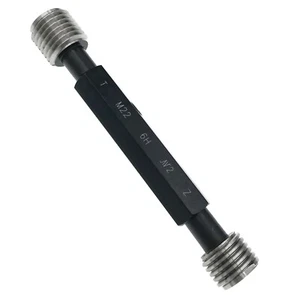 Medidor de enchufe de rosca métrico de doble extremo M22 x 2,5 6H rosca Go y NoGO M24X2,5 - Imagen 1 de 5