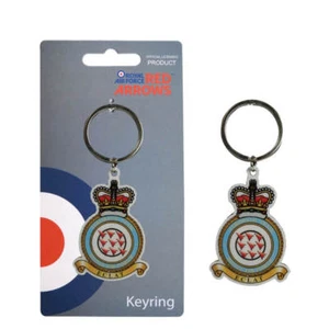 RAF Red Arrows Crest Keyring Diamond 9 - Royal Air Force  - Picture 1 of 1