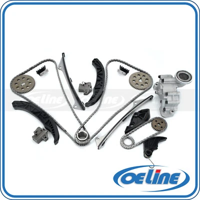 Kit de cadena de distribución bomba de aceite para 06-11 Kia Sorento Hyundai Sonata Santa Fe Azera Foto 1 de 4
