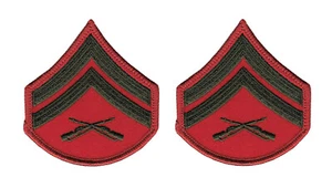 US Marine Corps Corporal E-4 "weiblich" Paar 2 (3" x 2 3/4") - Bild 1 von 1
