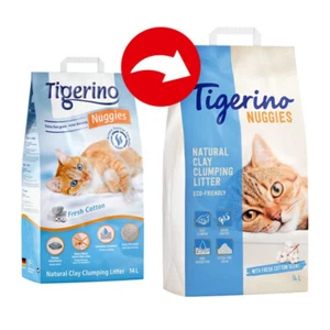 TIGERINO NUGGIES ULTRA KATZENSTREU KATZEN KLUMP STREU BAUMWOLLBLÜTENDUFT 14 L - Bild 1 von 2