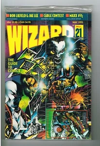 WIZARD THE COMICS MAGAZINE # 21P  ( ORIGINAL POLYBAG )  MAY 1993  9.6 TO 9.8 - Picture 1 of 2