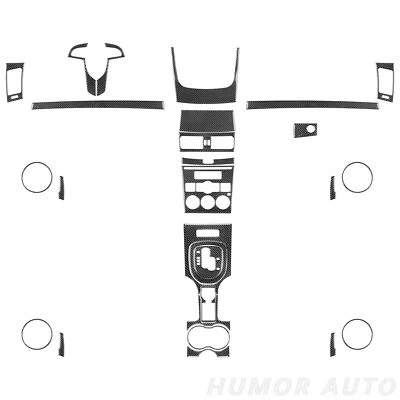 Kits completos de cubierta interior de fibra de carbono real de 27 piezas para Pontiac G8 2008-2009 Foto 1 de 4
