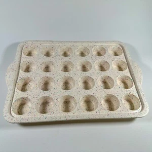 Silicone 24 Count Muffin Pan, Confetti Multi-Colored - Picture 1 of 4