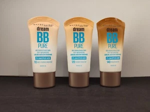 3-Maybelline Dream BB Pure Beauty Balm #110,#120 And #140. - Picture 1 of 7