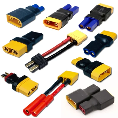 Premium Hochstrom Adapter XT90 auf XT60 T-Dean EC5 EC3 Stecker Buchse Lipo Akku - Bild 1 von 4