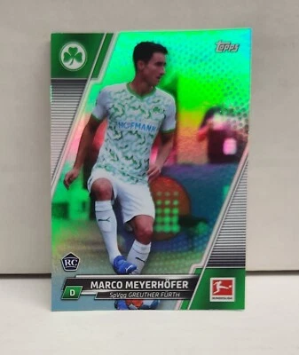MARCO MEYERHOFER 2021-22 Topps Bundesliga AQUA FOIL ~ #'d /199 - Image 1 of 2